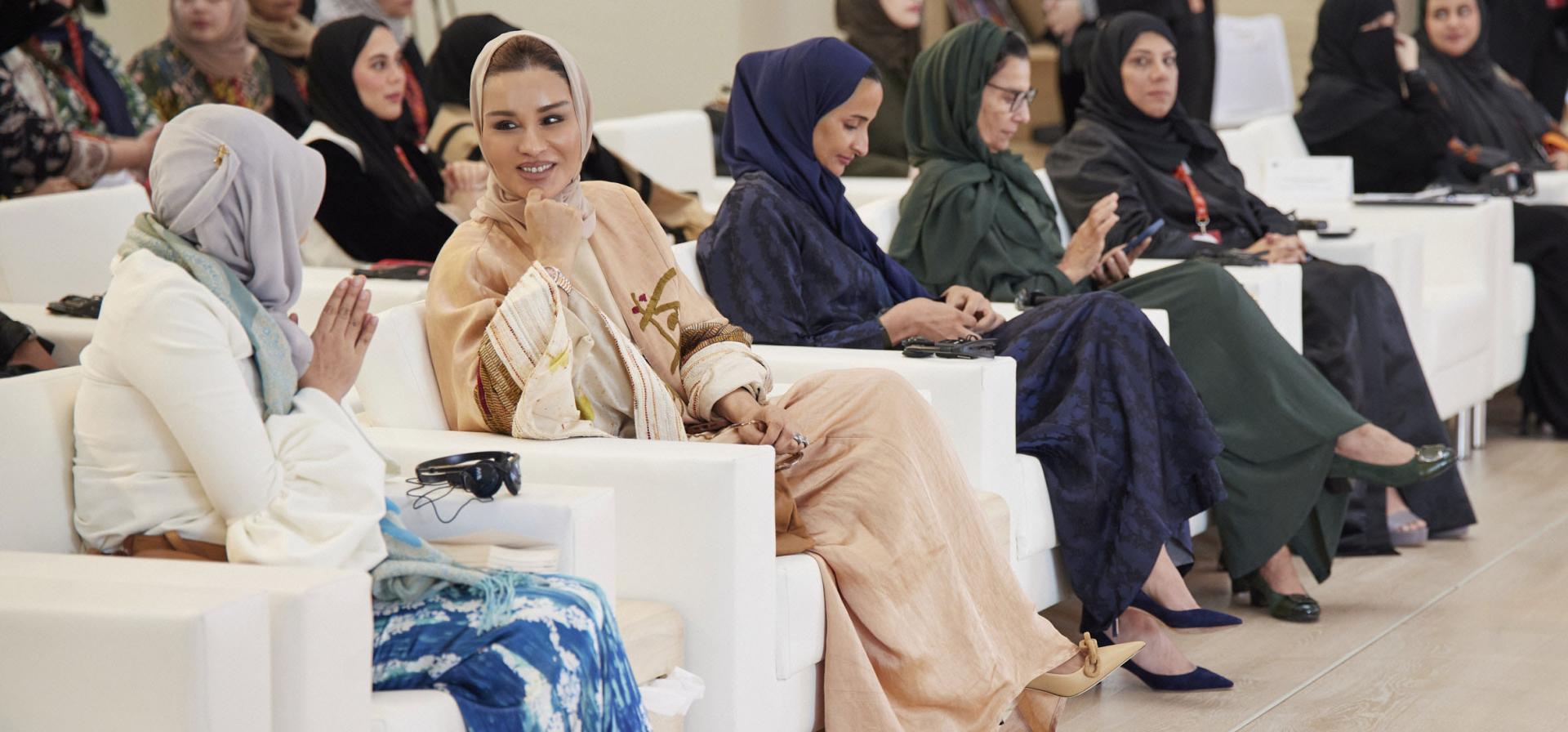 Her Highness Sheikha Moza Bint Nasser Attends Opening of Inaugural Jadal Summit at QF’s Al-Mujadilah Center and Mosque for Women