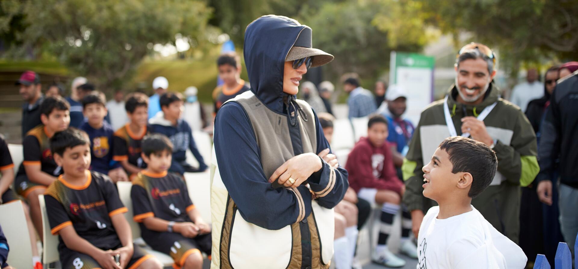 صاحبة السمو تشارك في فعاليات اليوم الرياضي للدولة  2025 في مؤسسة قطر