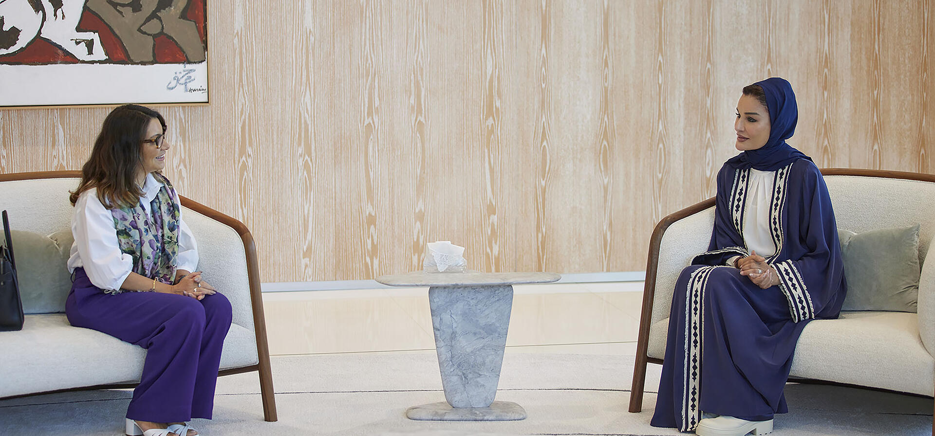 Her Highness Meets with the First Lady of Brazil 