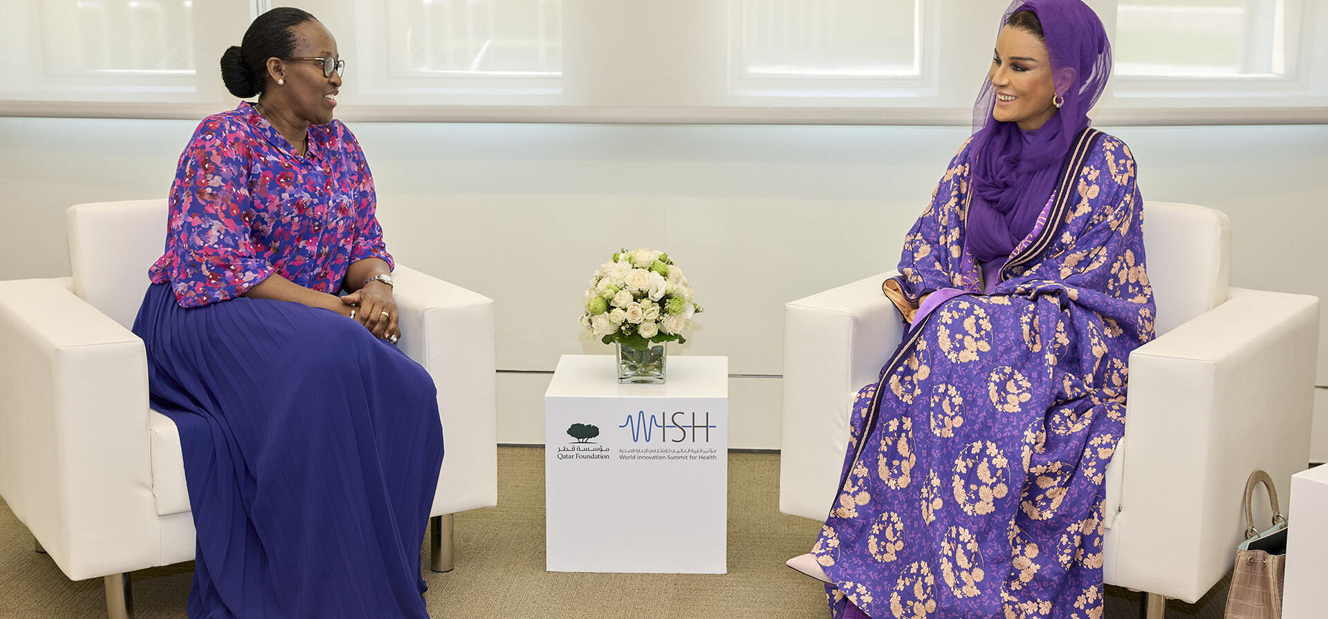 Her Highness meets with the First Lady of the Republic of Rwanda 