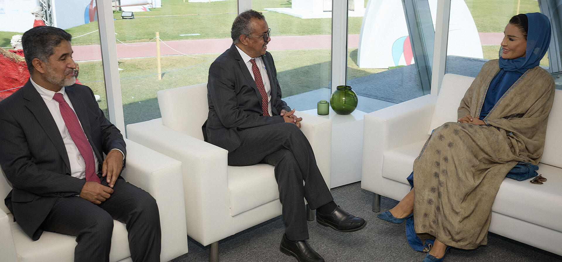 Her Highness Meets with WHO Director-General Dr Tedros Adhanom Ghebreyesus