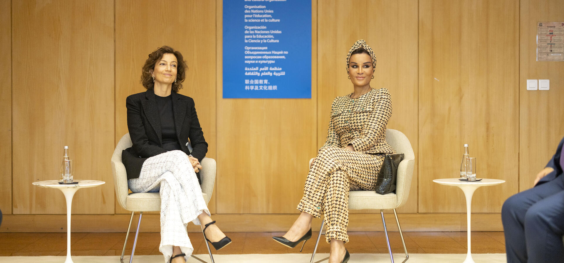 Her Highness Meets with the DG of UNESCO Audrey Azoulay