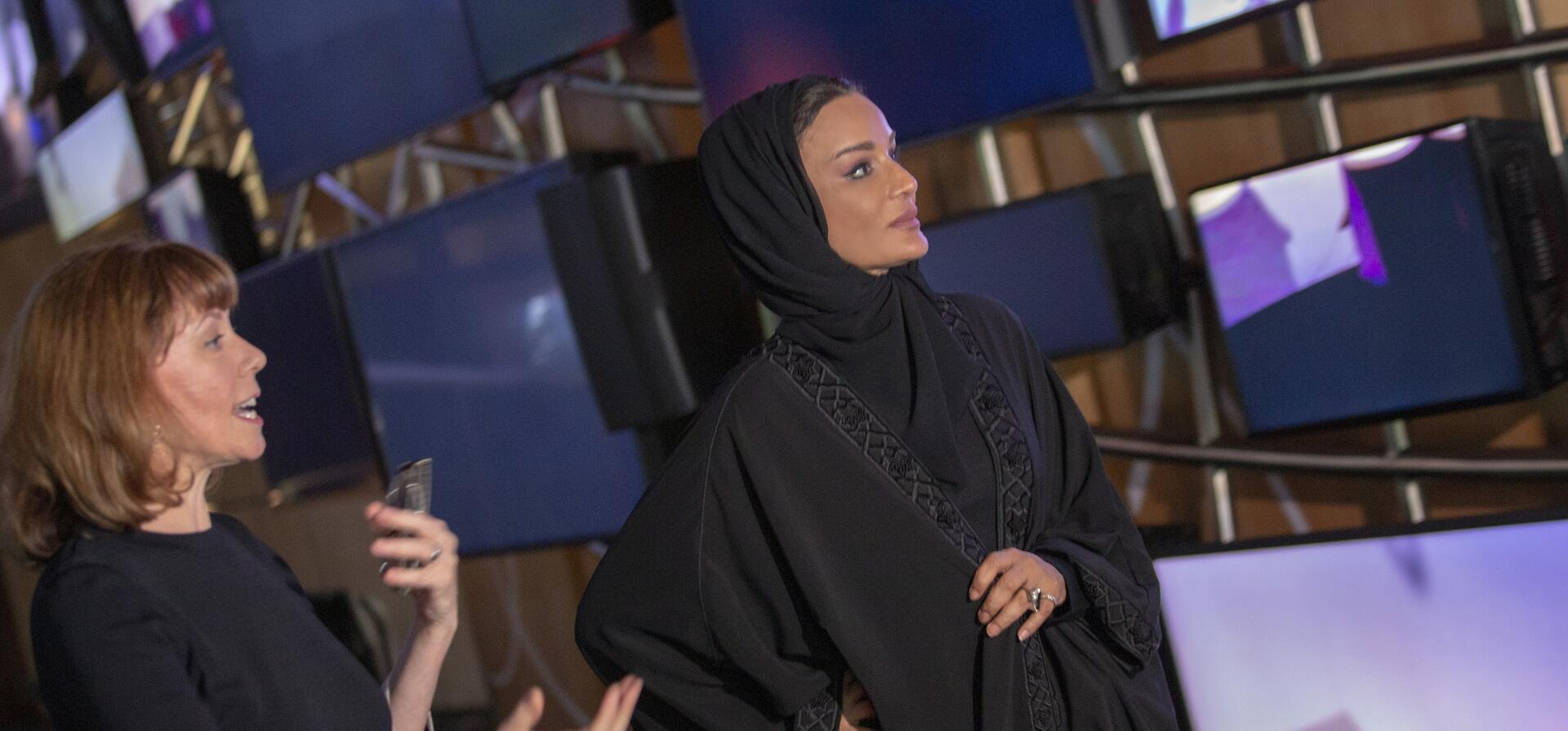 صاحبة السمو تُدشن أول متحف إعلامي في المنطقة بجامعة نورثويسترن في قطر 