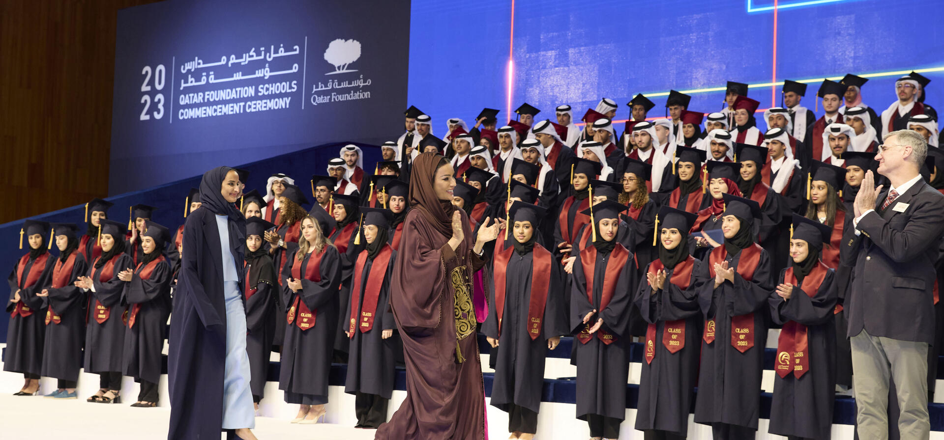 صاحبة السمو تشهد الحفل الموحد لتكريم مدارس مؤسسة قطر