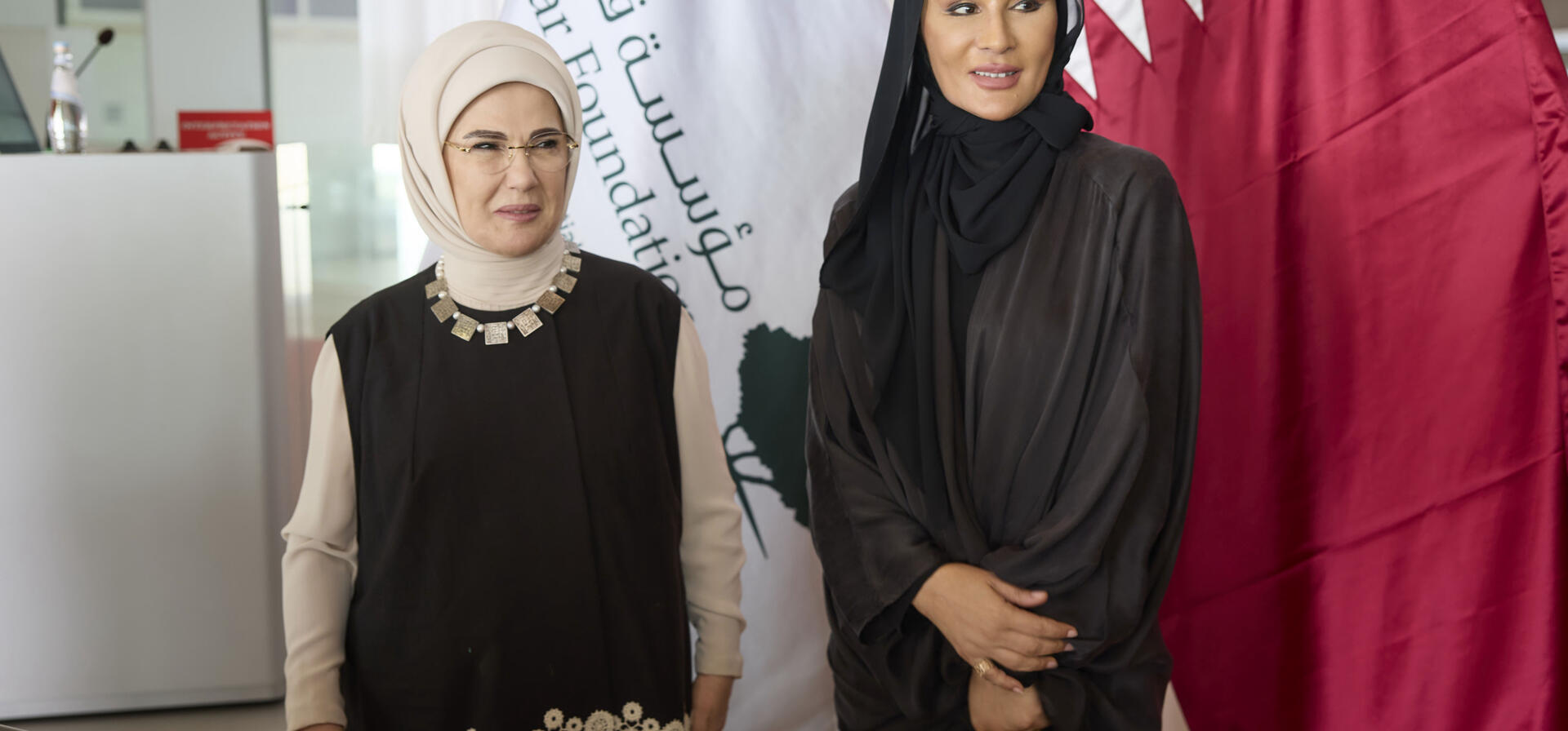 صاحبة السمو تجتمع بحرم فخامة الرئيس التركي