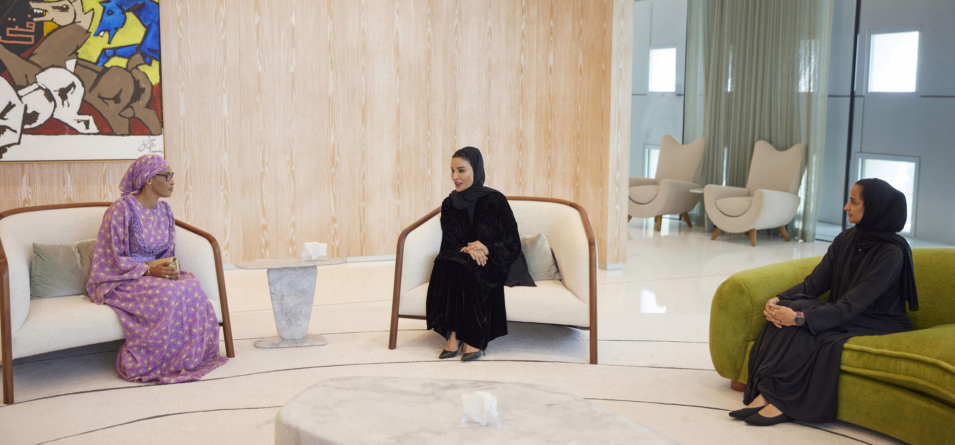 Her Highness meets with First Lady of The Gambia