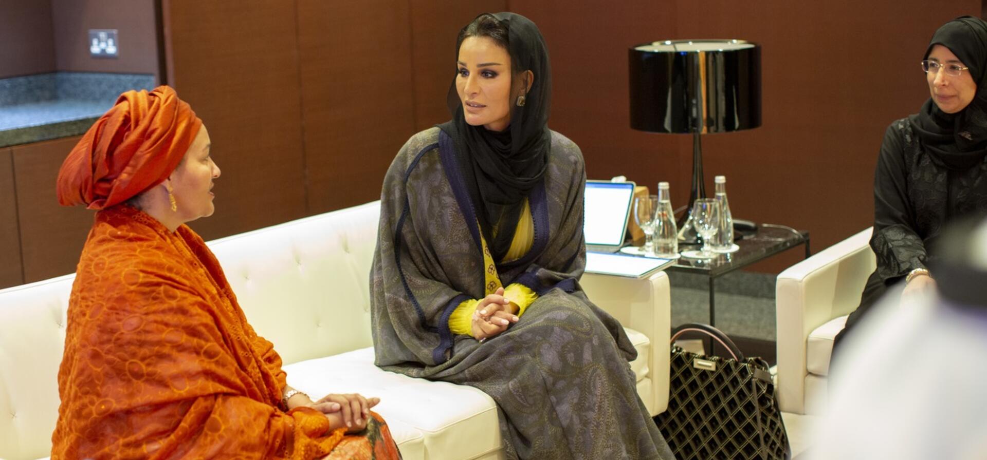 صاحبة السمو تجتمع بنائبة الأمين العام للأمم المتحدة