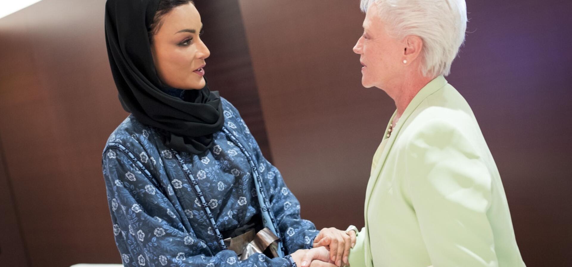 صاحبة السمو تعقد اجتماعين على هامش مؤتمر ويش