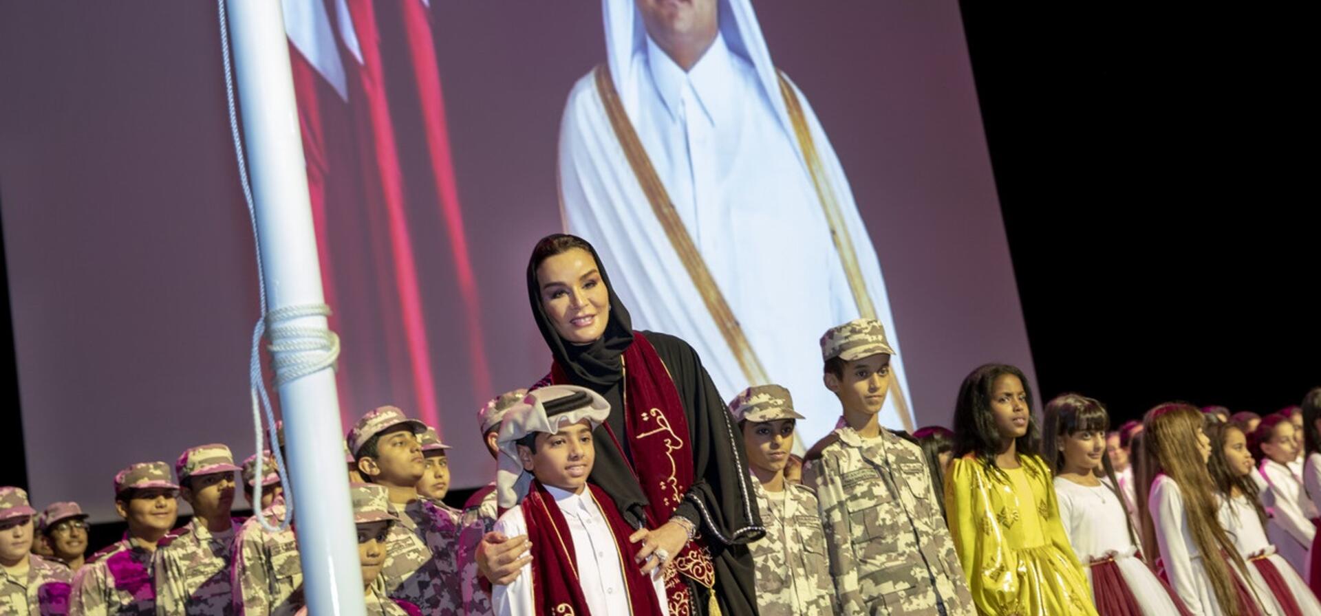 HH Sheikha Moza attends QF Schools’ Qatar National Day Celebrations