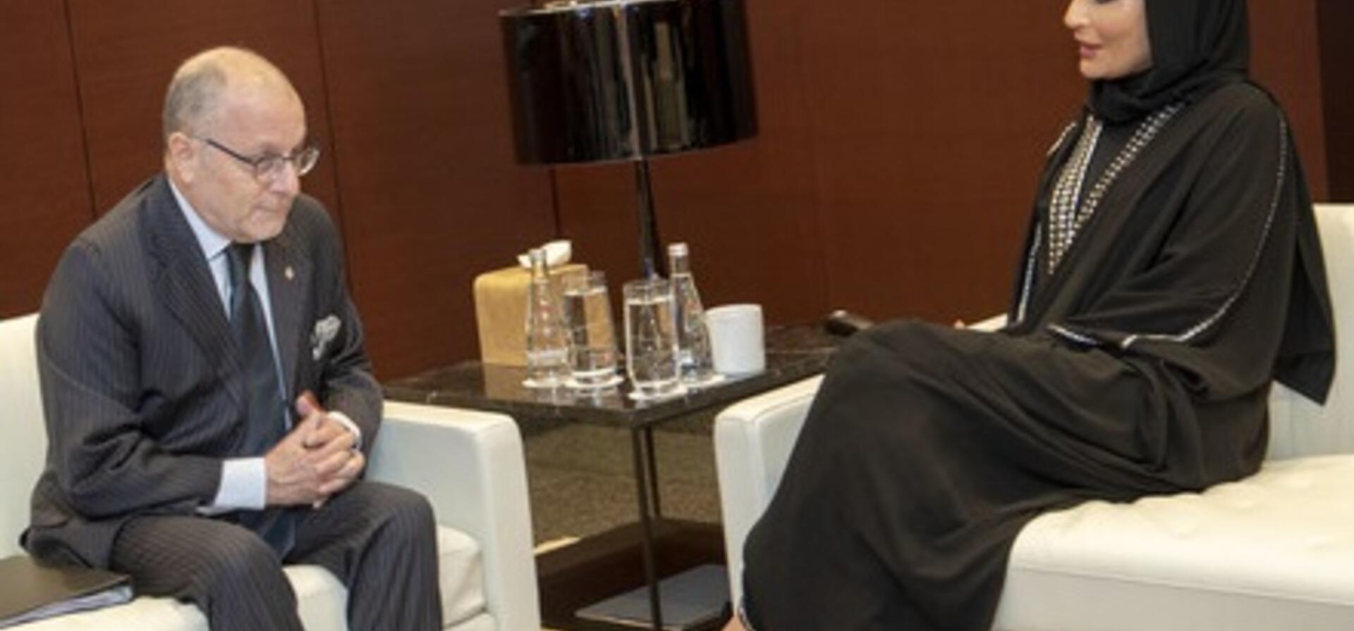 صاحبة السمو تجتمع بوزير خارجية الأرجنتين