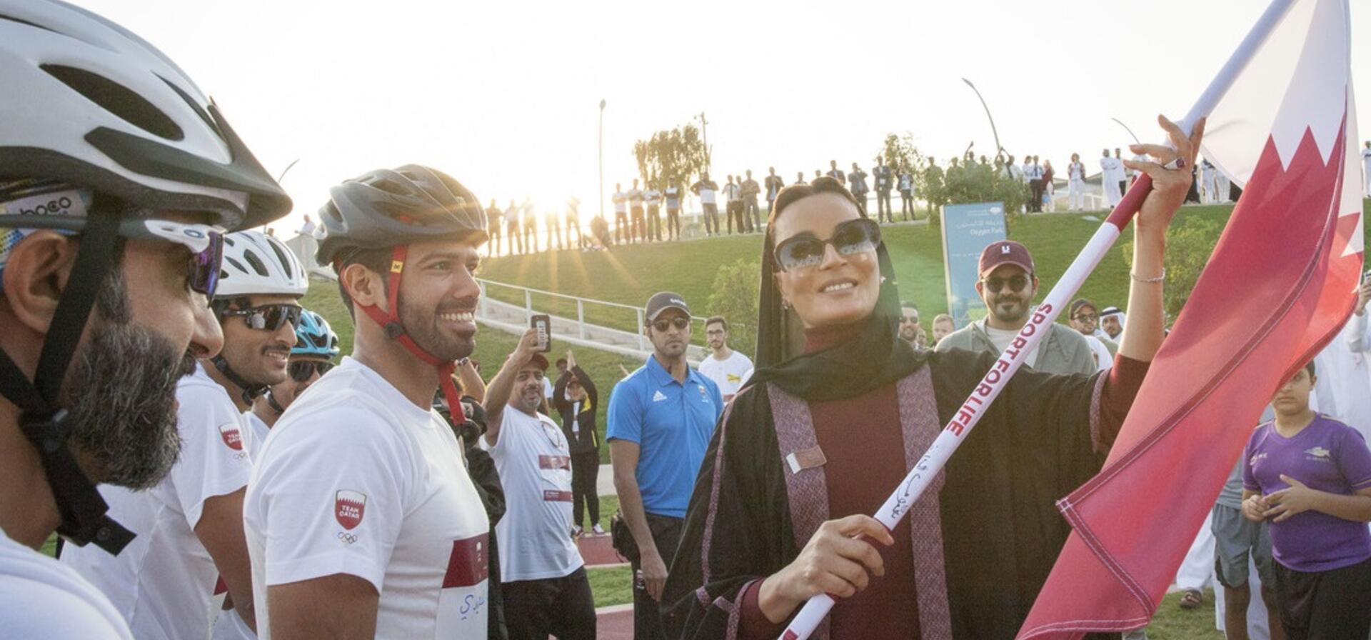 صاحبة السمو تشارك في فعالية "جولة العلم" بالمدينة التعليمية