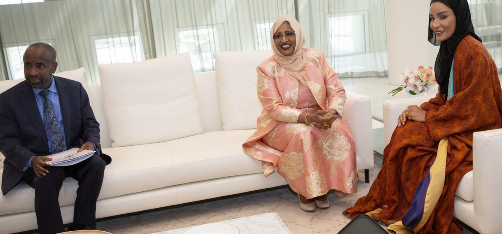 صاحبة السمو تجتمع بحرم فخامة رئيس الصومال 