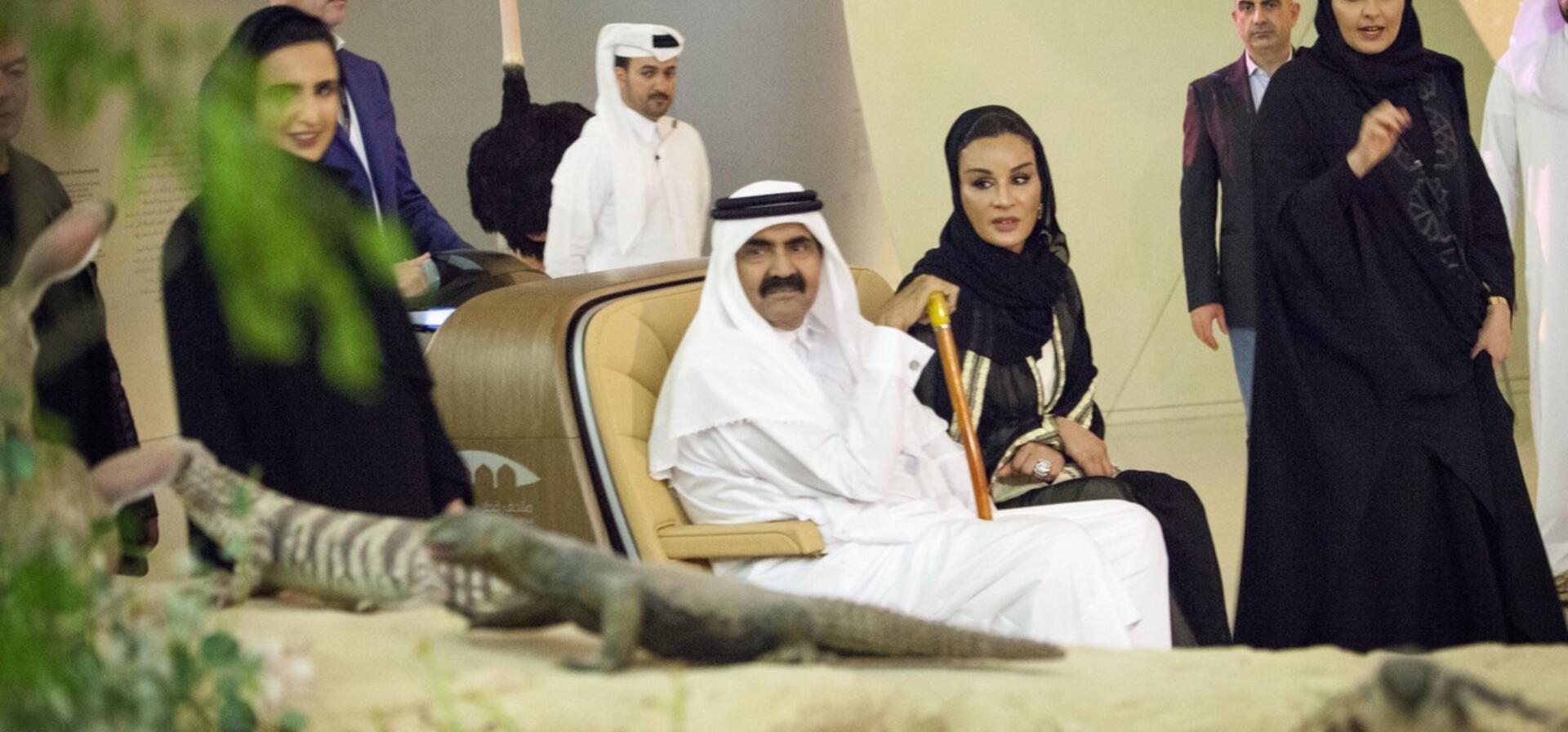 Their Highnesses tour the National Museum of Qatar