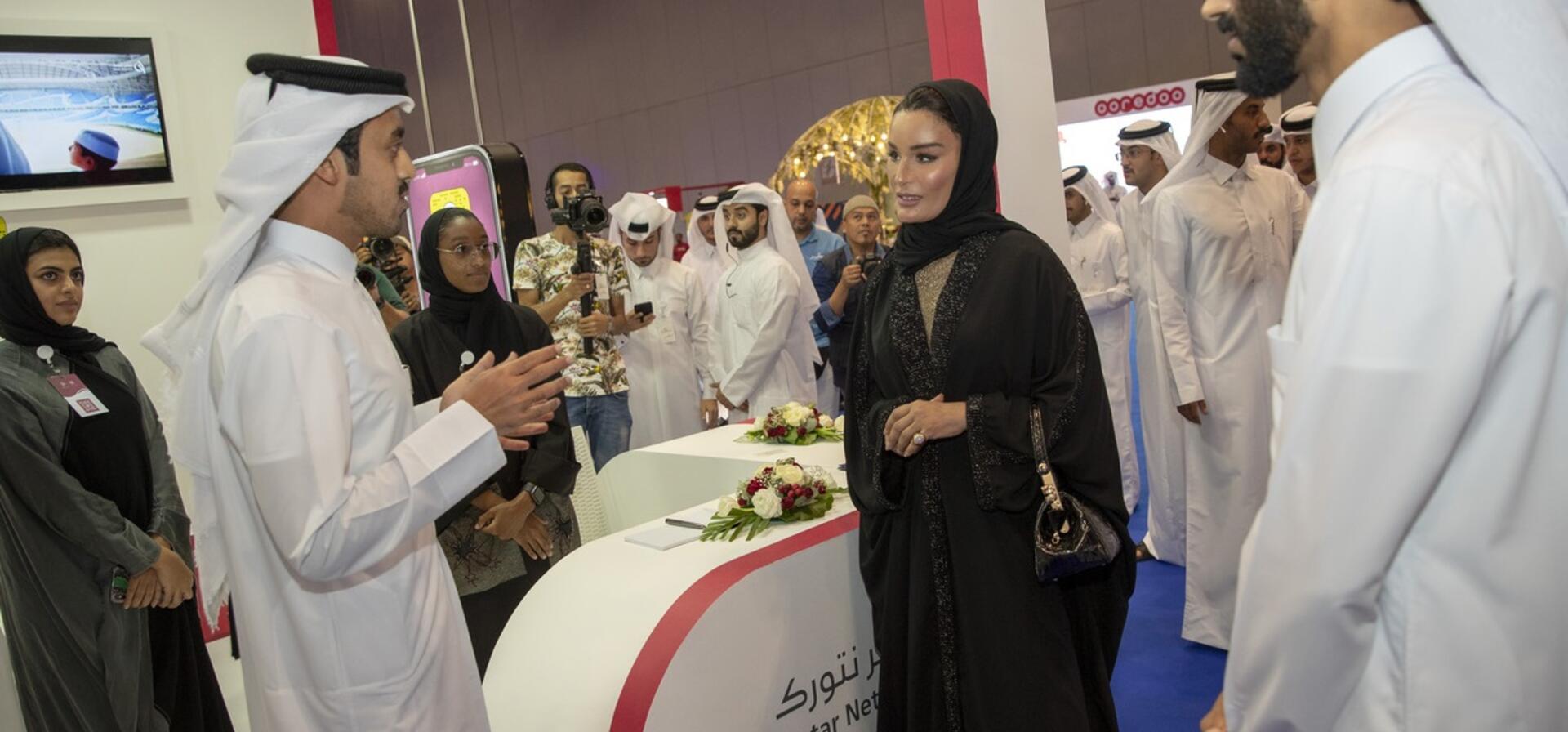 صاحبة السمو في زيارة للنسخة الثالثة من مهرجان نجاح قطري