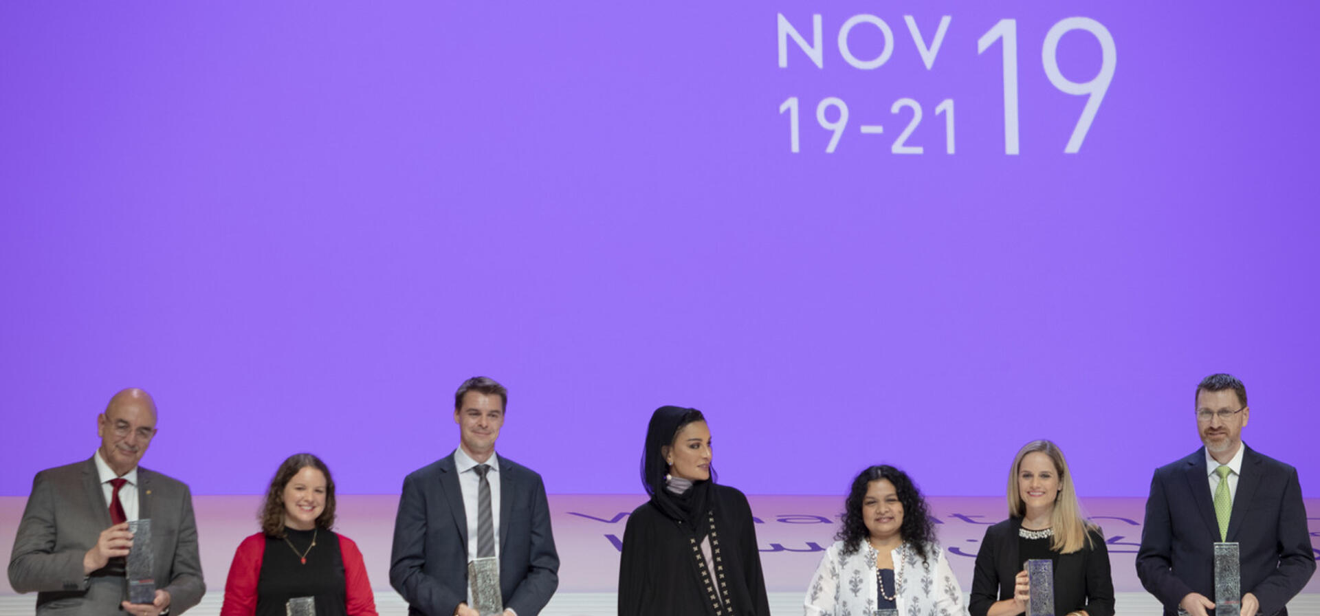 صاحبة السمو تشهد جلسة عرض المشاريع الفائزة بجوائز وايز 2019