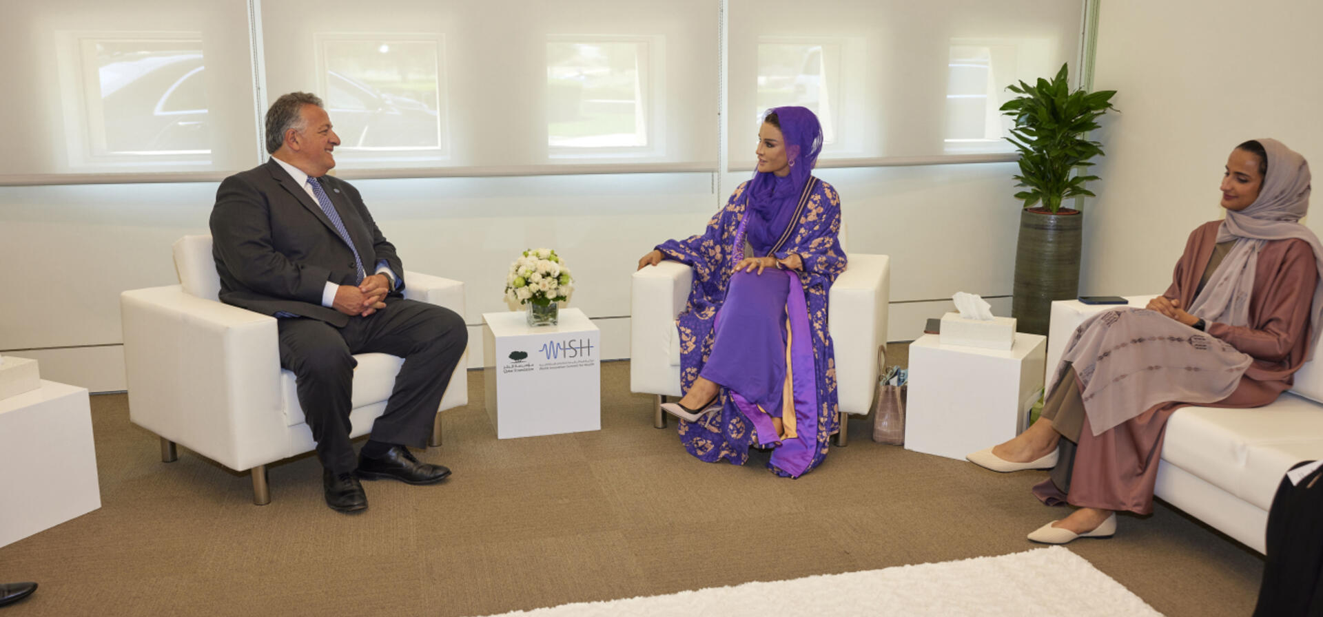 صاحبة السمو تجتمع بالشريك المؤسس لشركة موديرنا 