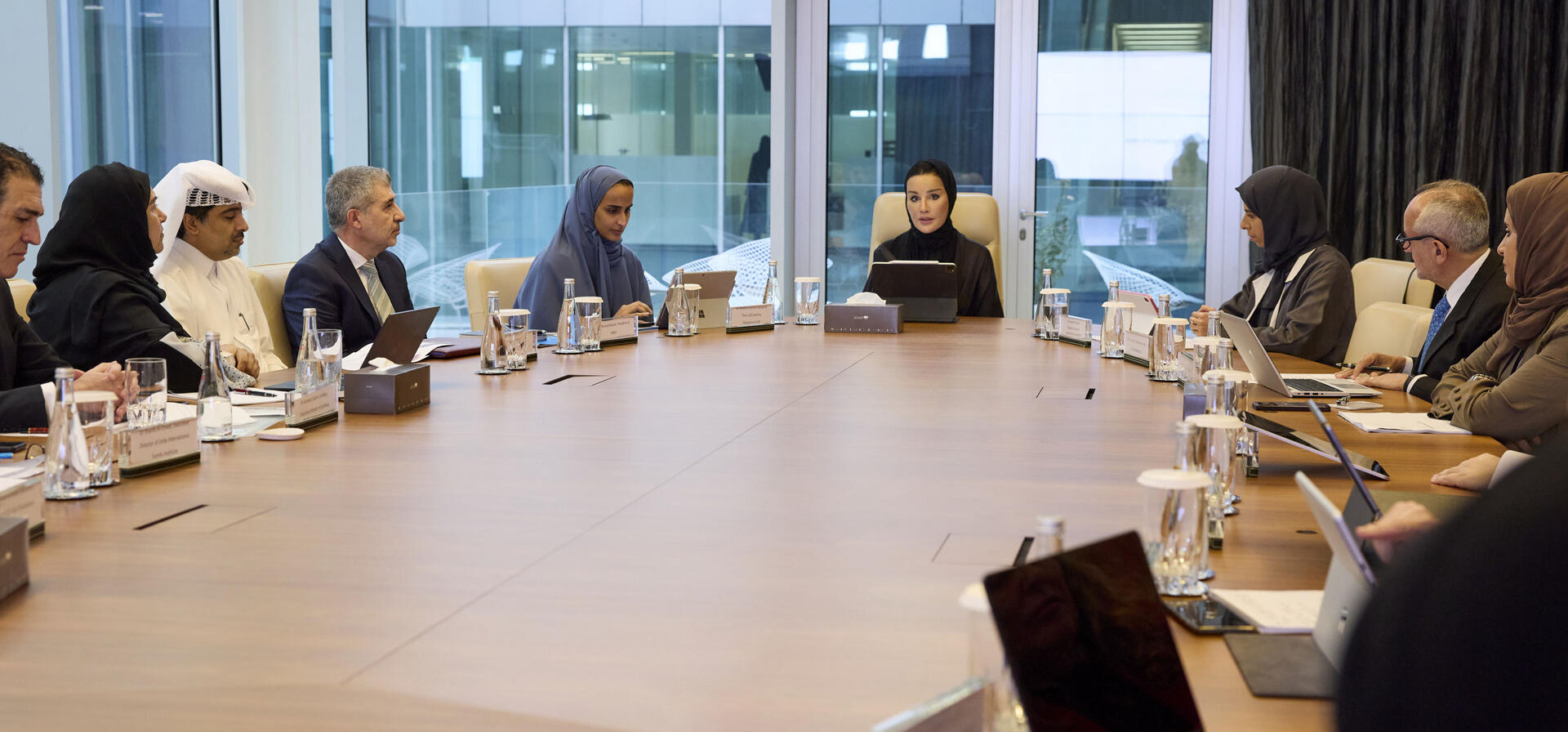 Her Highness leads roundtable on Gaza