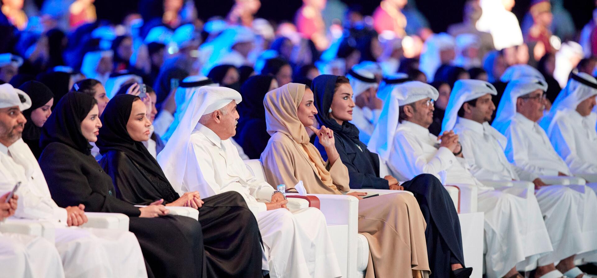 Her Highness Sheikha Moza Bint Nasser Attends The Qatar Foundation Schools Commencement Ceremony