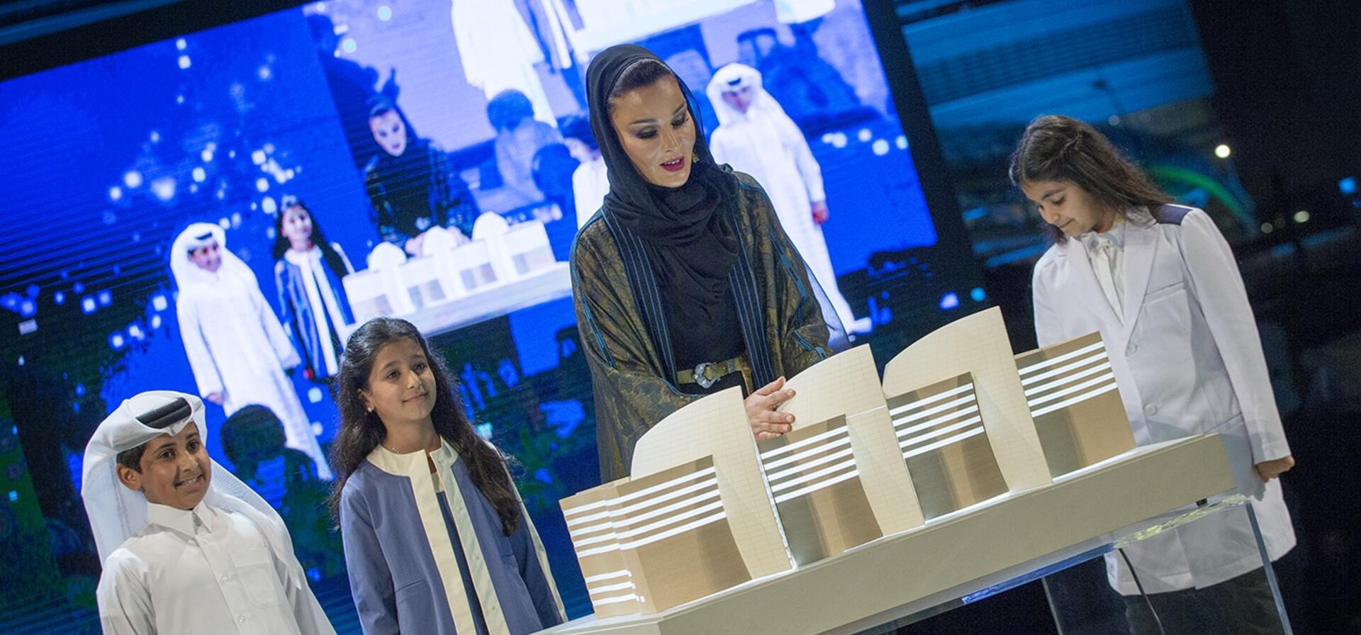 صاحبة السمو تدشن مركز سدرة للطب في حفل الافتتاح