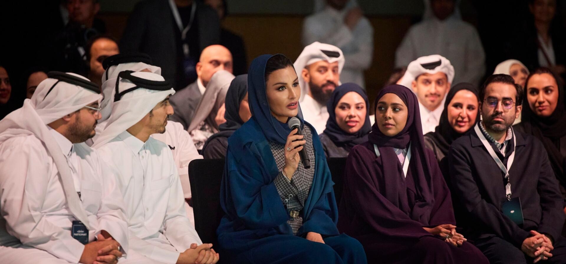 صاحبة السمو الشيخة موزا بنت ناصر تحضر فعاليات مُلتقى الخريجين السنوي لمؤسسة قطر