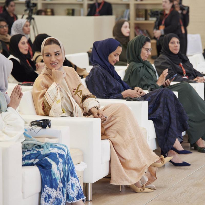 Her Highness Sheikha Moza Bint Nasser Attends Opening of Inaugural Jadal Summit at QF’s Al-Mujadilah Center and Mosque for Women