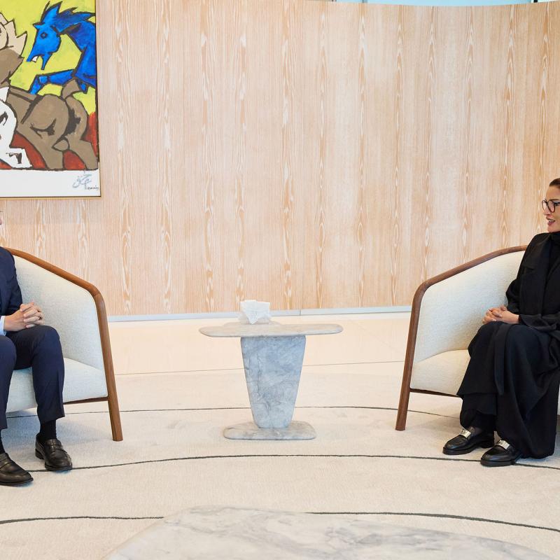 Her Highness Meets with the Prime Minter of the Republic of Yemen