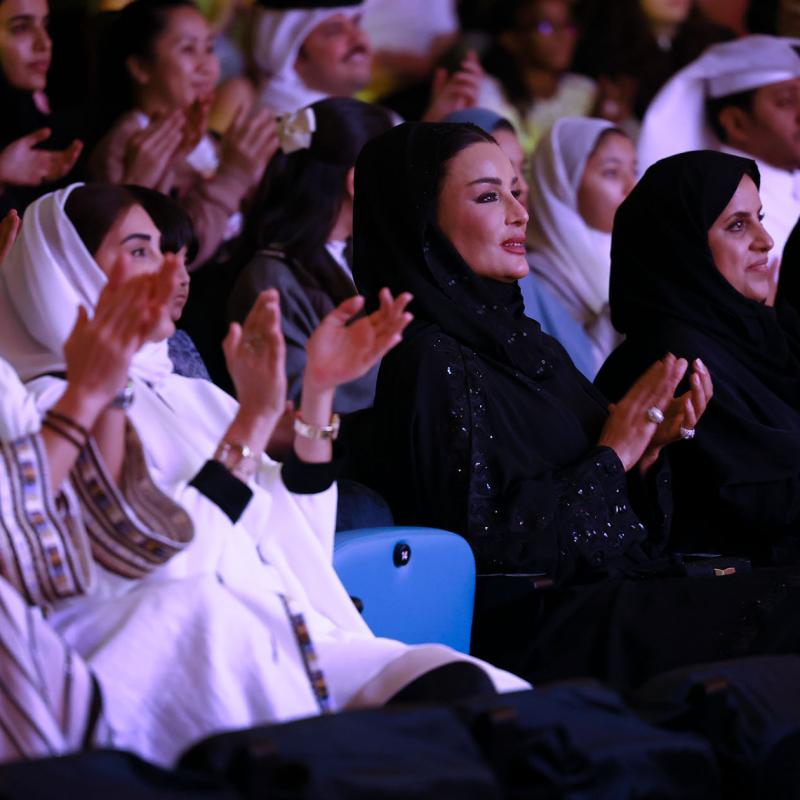 Her Highness Attends The Musical SHOWTIME! The First Theatre Performance Of QF Schools