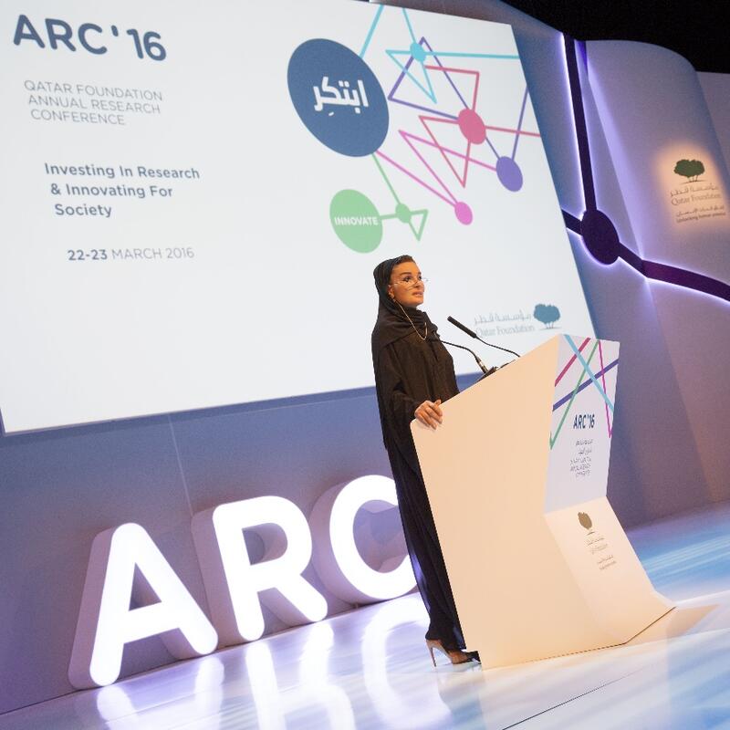 صاحبة السمو تفتتح الدورة السادسة من مؤتمر مؤسسة قطر السنوي للبحوث