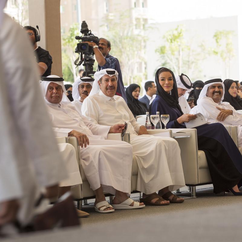 Their Highnesses attend official reopening of Tariq bin Ziad School