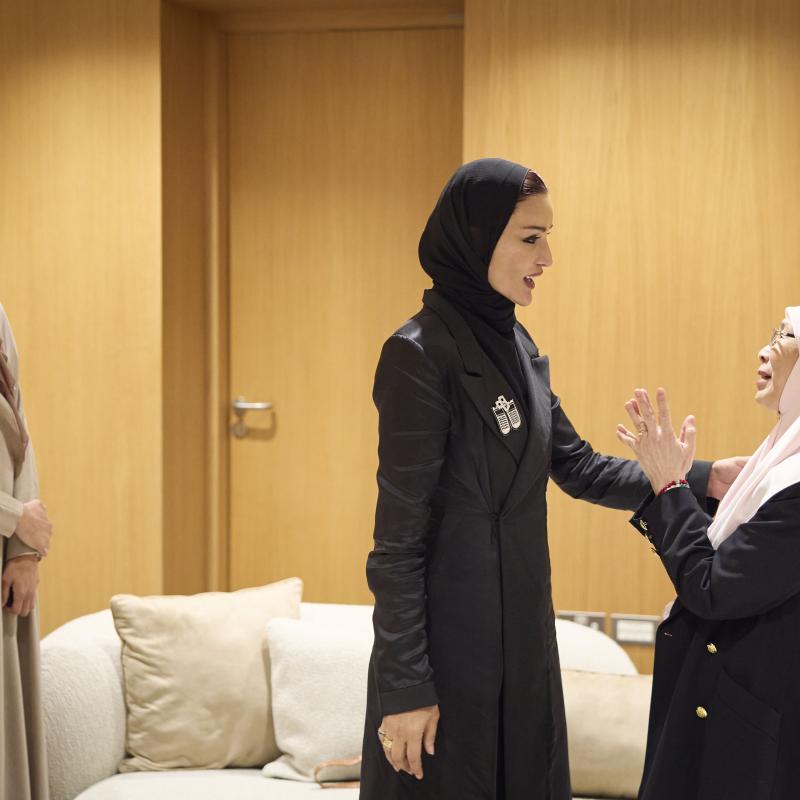 صاحبة السمو تجتمع بحرم رئيس جمهورية قبرص و حرم رئيس وزراء ماليزيا