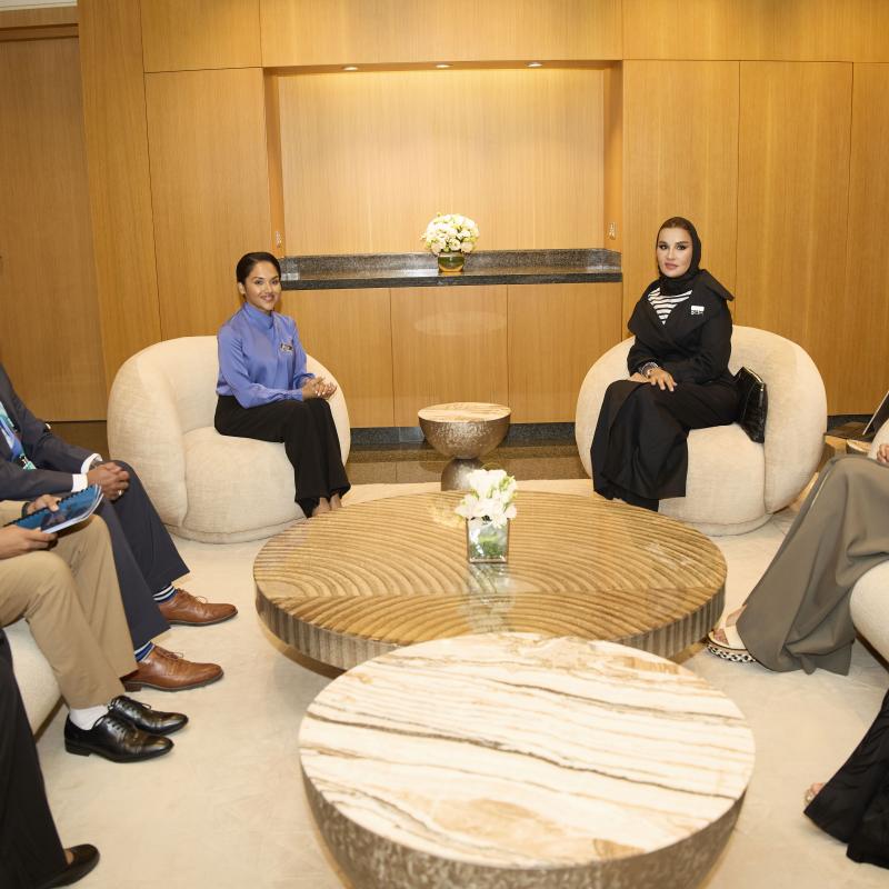 Her Highness meets with First Lady of the Cooperative Republic of Guyana