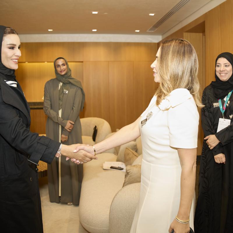 Her Highness meets with Wife of the Prime Minister of Malta