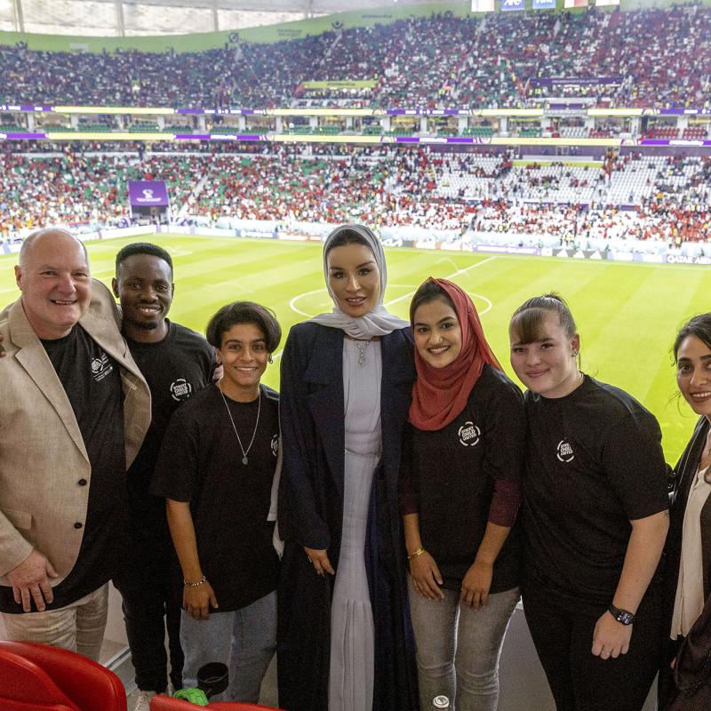 صاحبة السمو الشيخة موزا بنت ناصر تشهد إطلاق حملة "مليون وواحد" التابعة لـ "ستريت تشايلد يونايتد" 