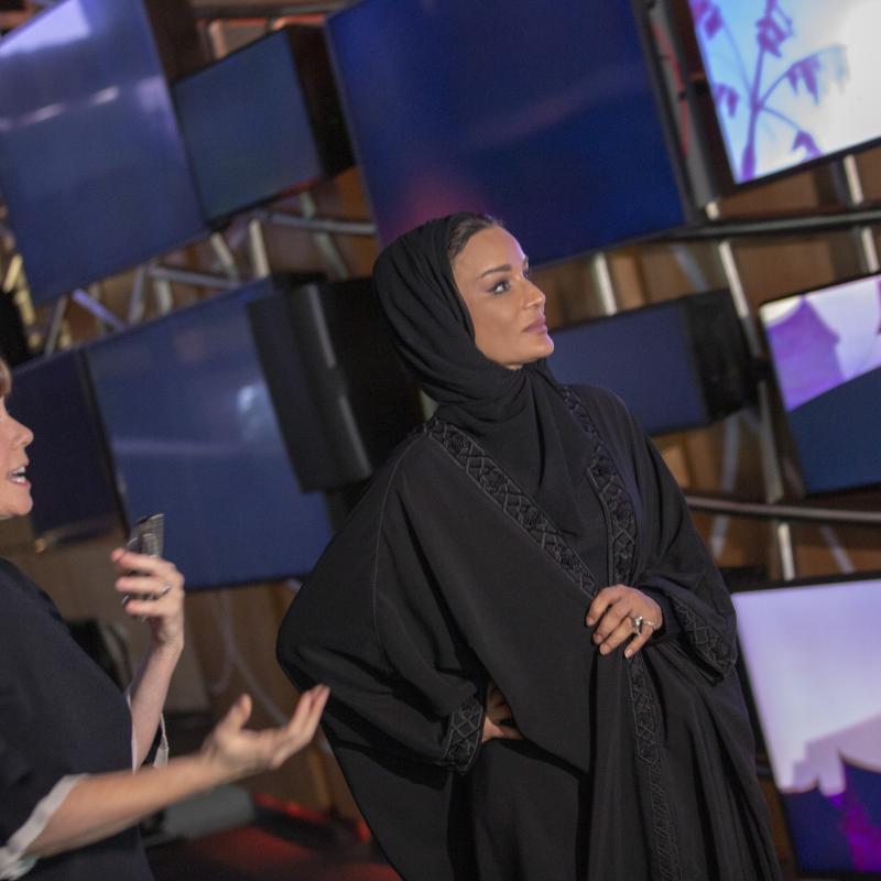 صاحبة السمو تُدشن أول متحف إعلامي في المنطقة بجامعة نورثويسترن في قطر 