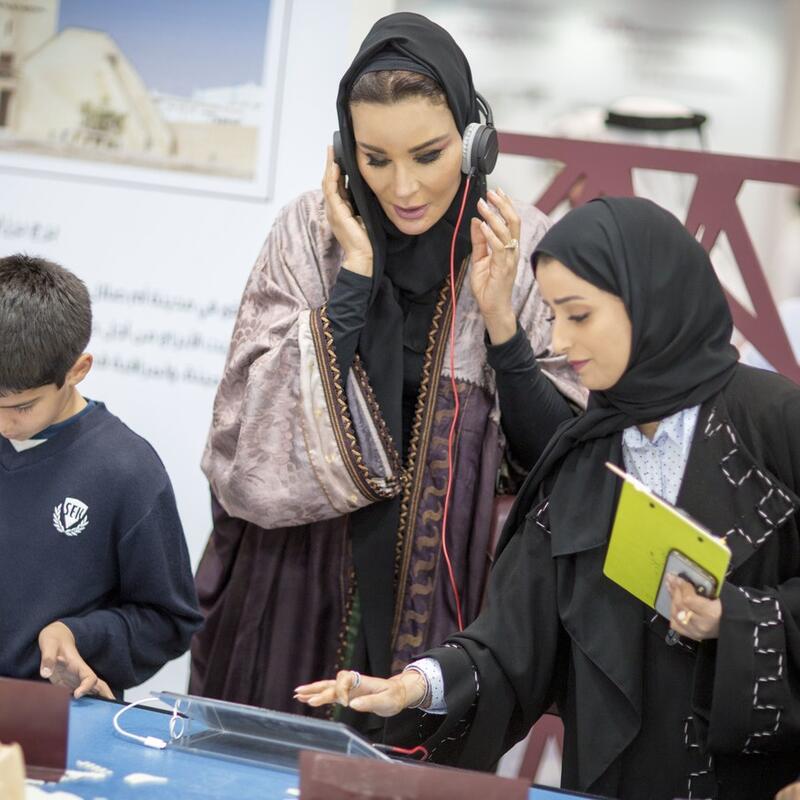صاحبة السمو تزور معرض الدوحة الدولي للكتاب