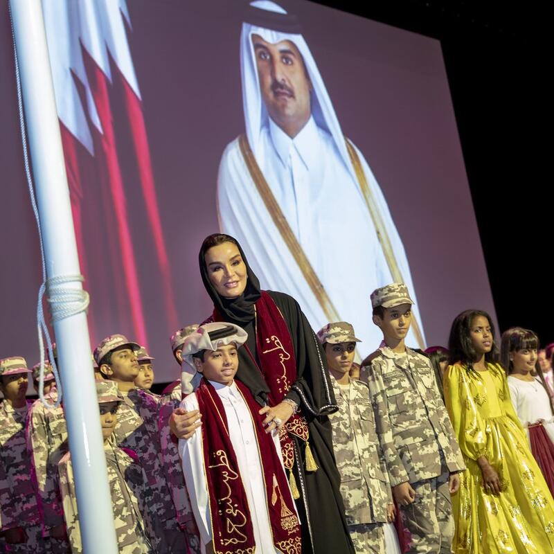 HH Sheikha Moza attends QF Schools’ Qatar National Day Celebrations