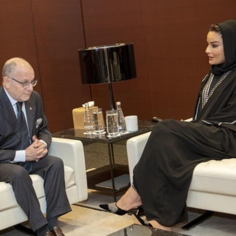 صاحبة السمو تجتمع بوزير خارجية الأرجنتين