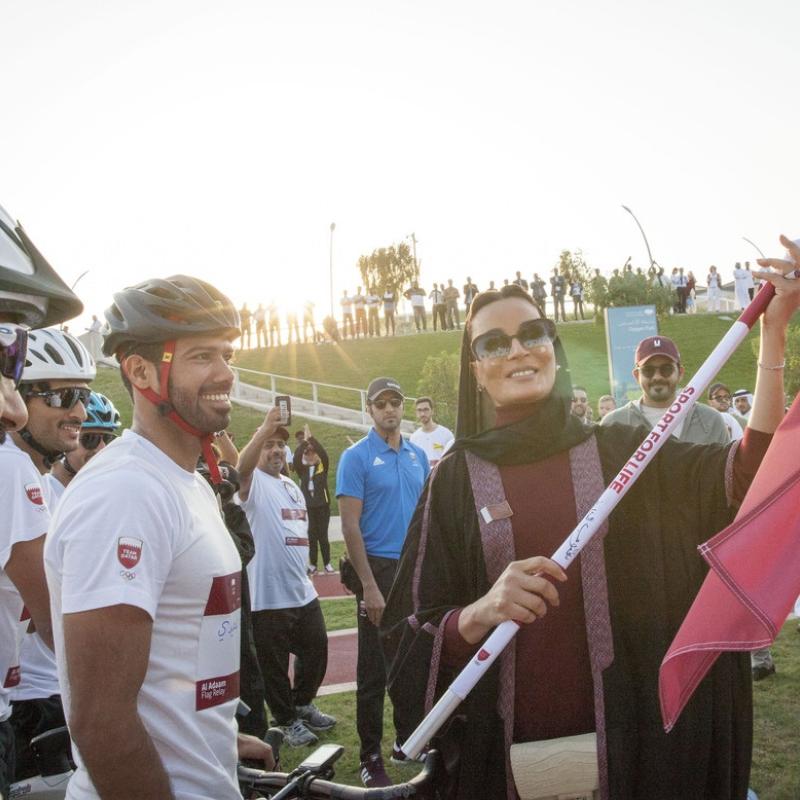 صاحبة السمو تشارك في فعالية "جولة العلم" بالمدينة التعليمية