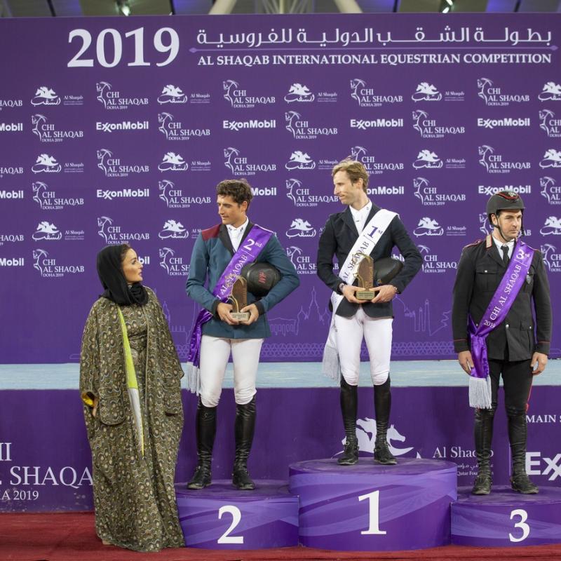 HH Sheikha Moza crowns CHI Al Shaqab 2019 Grand Prix winner