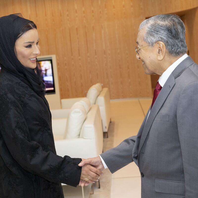 صاحبة السمو تجتمع برئيس الوزراء الماليزي