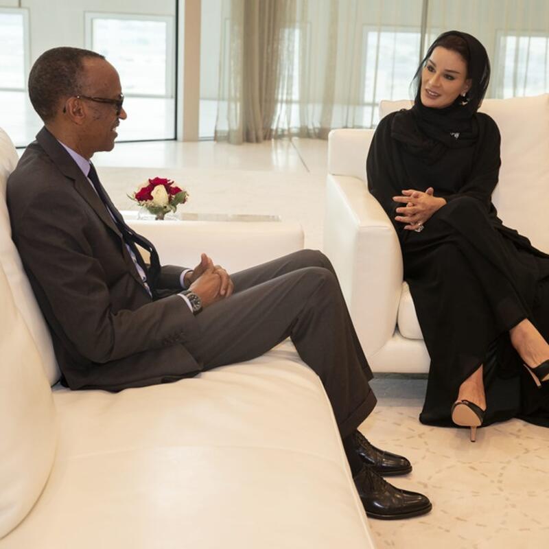 صاحبة السمو تجتمع بفخامة رئيس رواندا