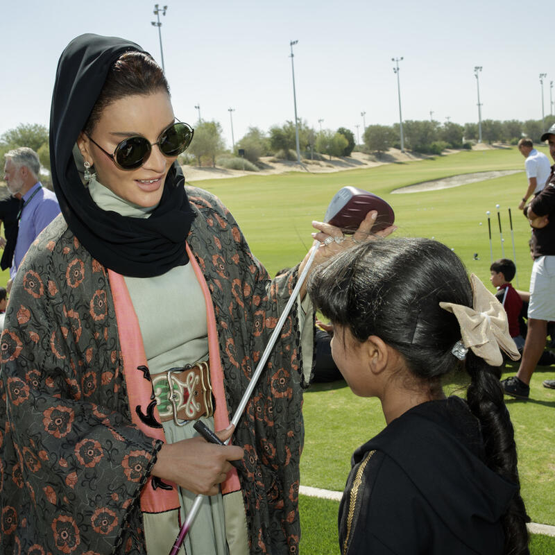 صاحبة السمو تشهد حفل افتتاح نادي المدينة التعليمية للجولف 