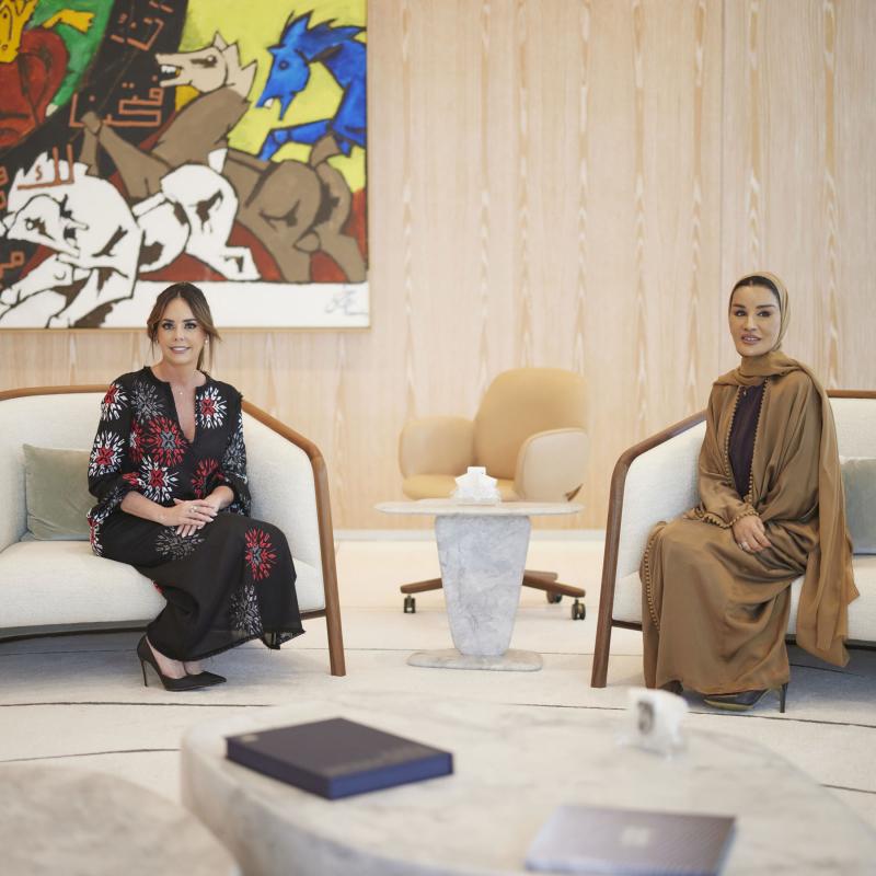 صاحبة السمو تجتمع بحرم فخامة رئيس باراغواي