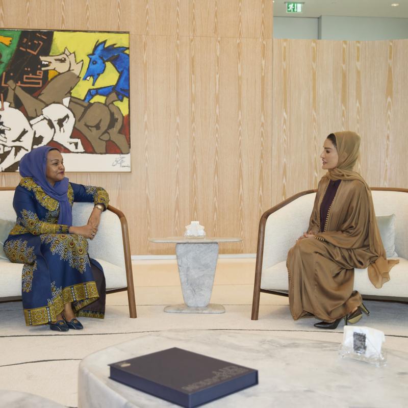 صاحبة السمو تجتمع بحرم فخامة رئيس زنجبار