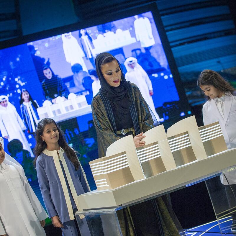 صاحبة السمو تدشن مركز سدرة للطب في حفل الافتتاح