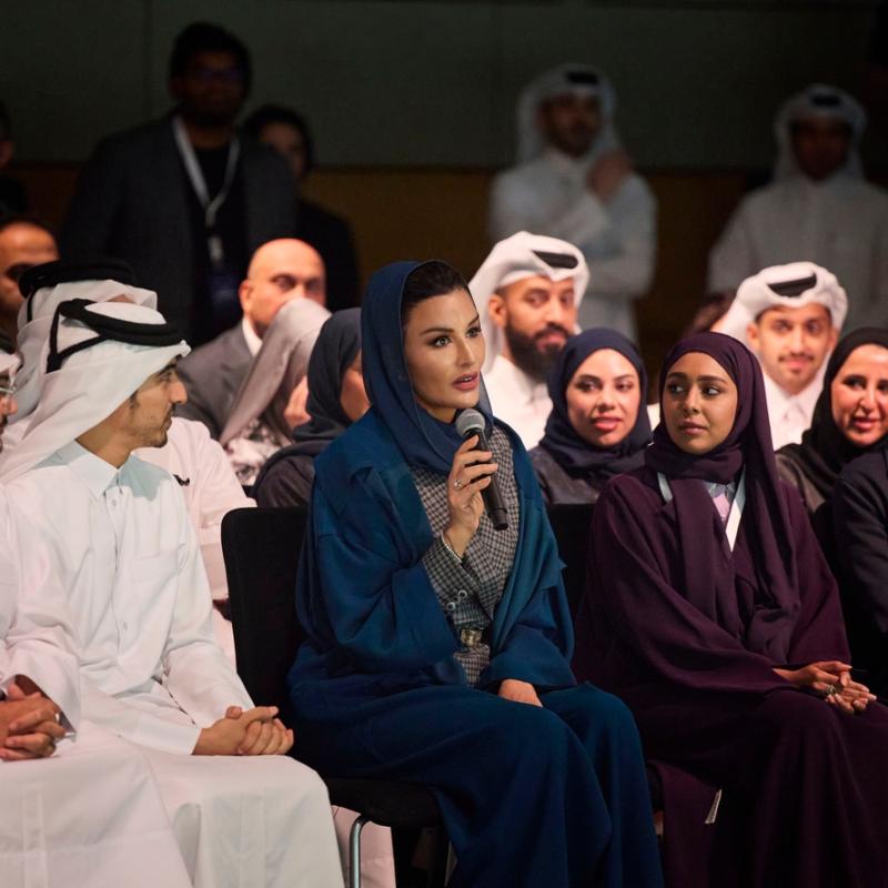 صاحبة السمو الشيخة موزا بنت ناصر تحضر فعاليات مُلتقى الخريجين السنوي لمؤسسة قطر