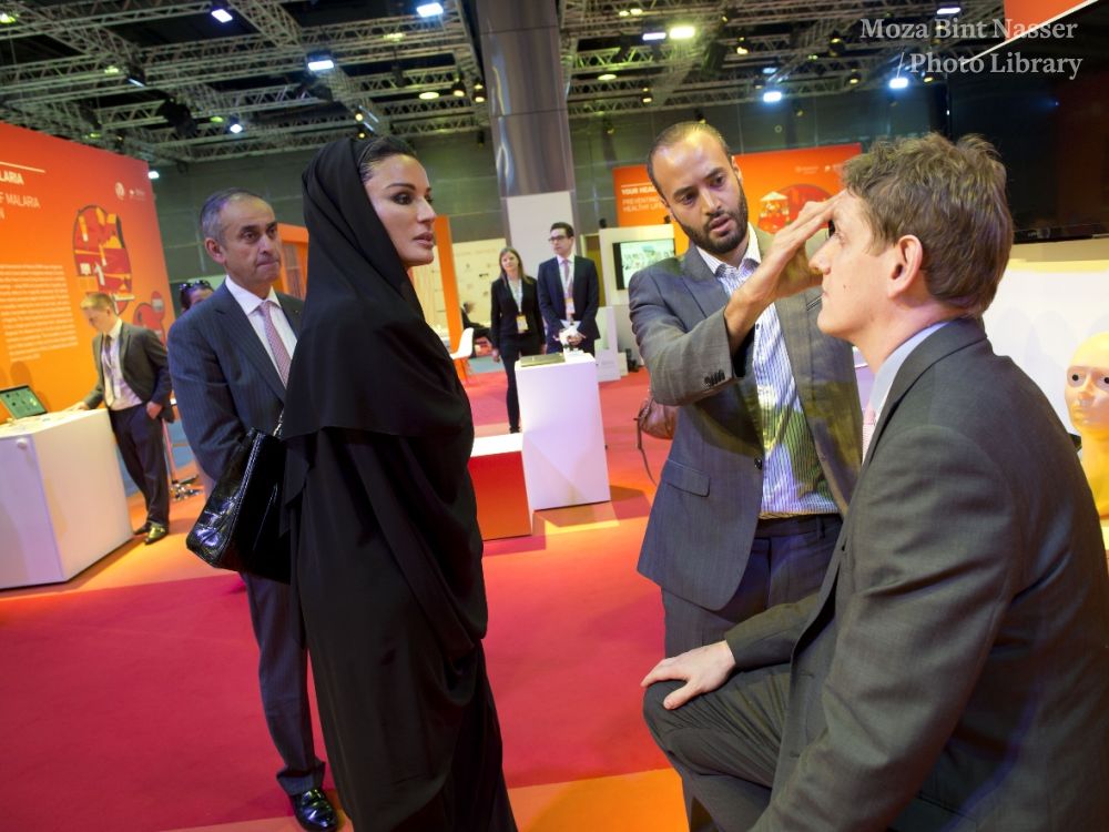 HH Sheikha Moza meets young innovators, attends closing plenary of WISH. HH Sheikha Moza meets young innovators, attends closing plenary of WISH.