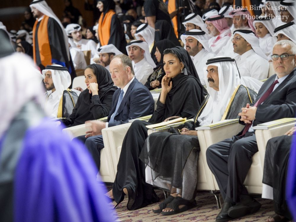 Their Highnesses witness the 2015 Qatar Foundation Convocation Ceremony Their Highnesses witness the 2015 Qatar Foundation Convocation Ceremony