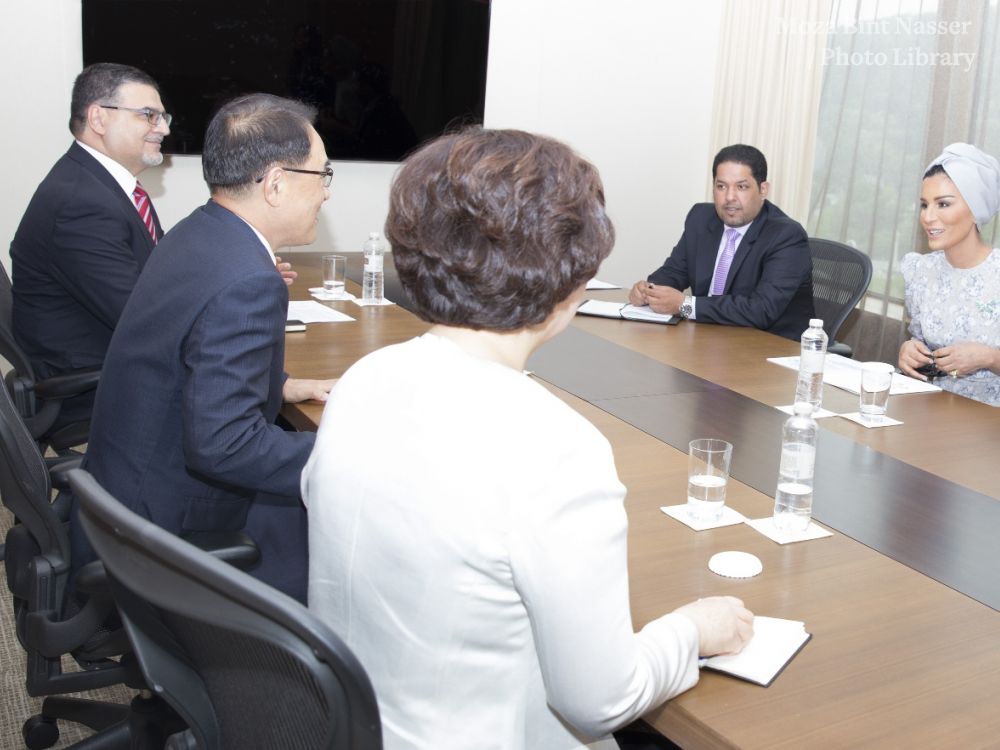 HH Sheikha Moza meets with President of the Innopolis Foundation and visits education and cultural sites in Seoul, South Korea HH Sheikha Moza meets with President of the Innopolis Foundation and visits education and cultural sites in Seoul, South Korea