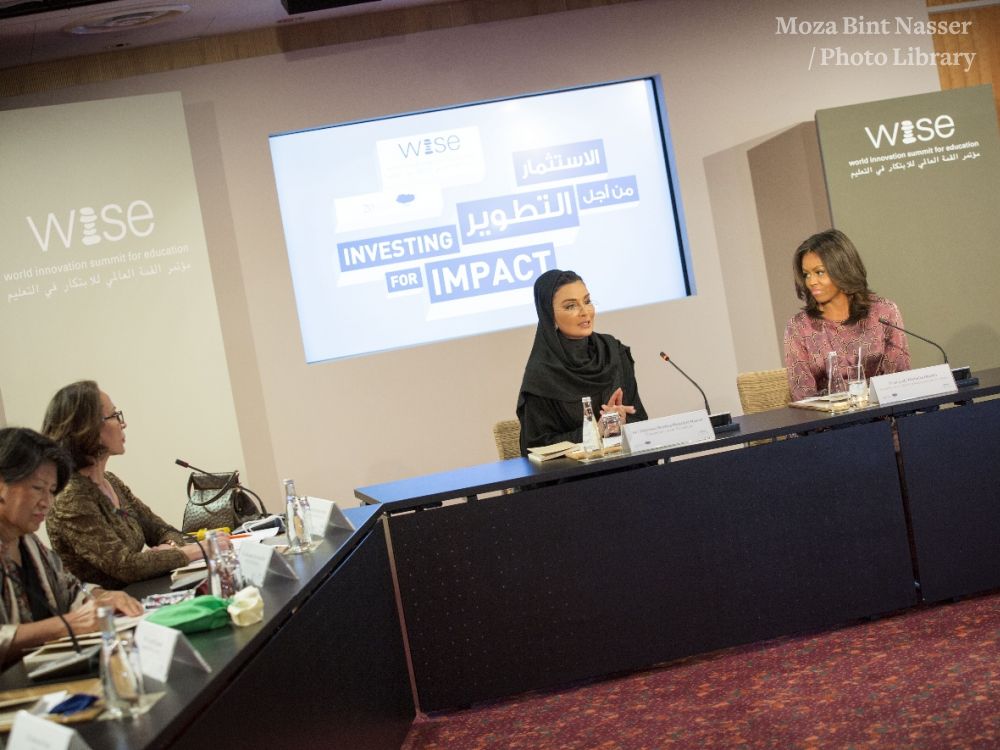 HH Sheikha Moza speaks at wise high-level roundtable on girl's education HH Sheikha Moza speaks at wise high-level roundtable on girl's education